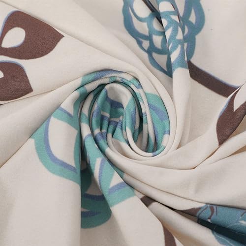 Miniatura 9 de SearchI Funda para banco de comedor, funda tapizada elástica y lavable, protector de asiento de banco impreso, fundas de banco rectangulares para