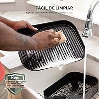 Vista 11 de Parrilla de exterior Ninja OG751 Woodfire Pro con termómetro incorporado, parrilla Master 7 en 1, ahumador de barbacoa y freidora de aire