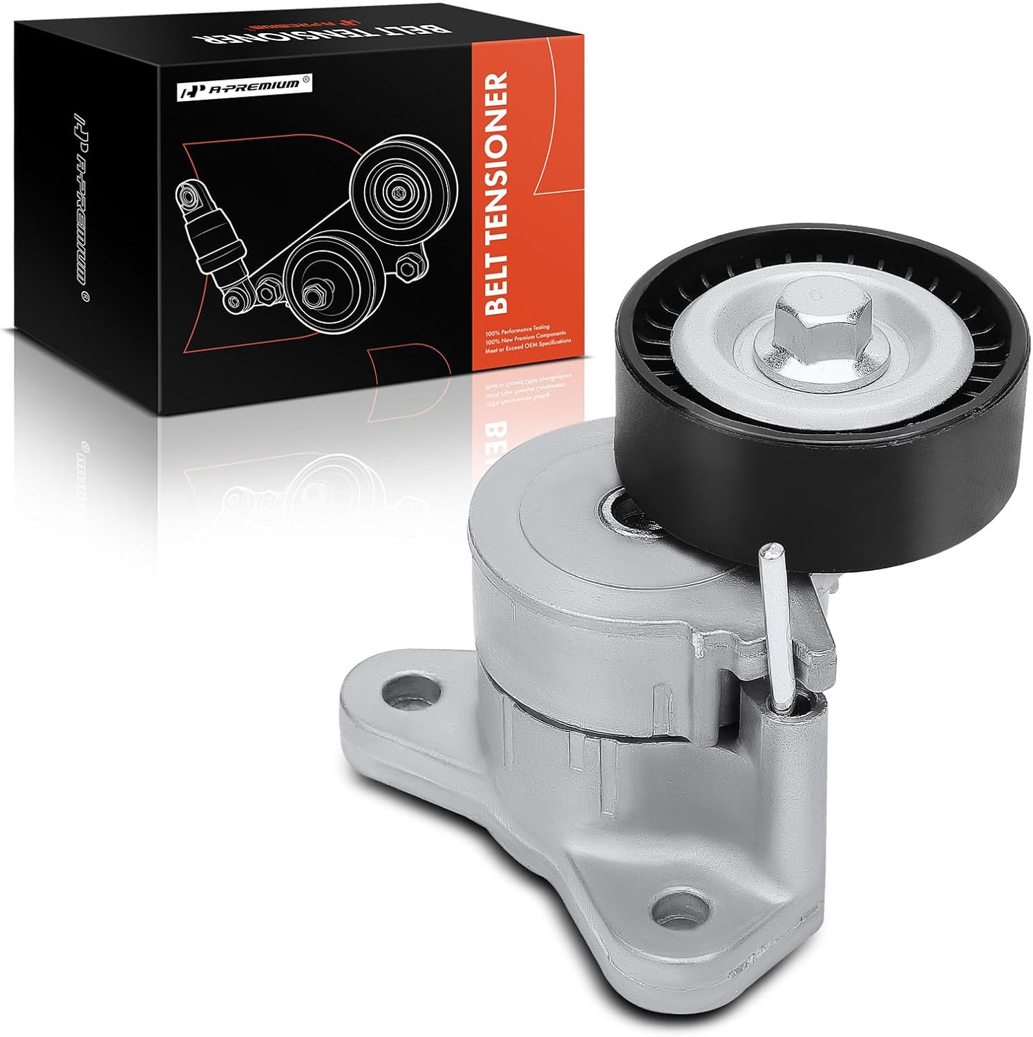 A-Premium Belt Tensioner Assembly with Pulley Compatible with Jeep Compass/Patriot 2007-2017 & Dodge Journey 2009-2019, Avenger, Caliber & Chrysler 200, Sebring & Mitsubishi Outlander Sport, Lancer