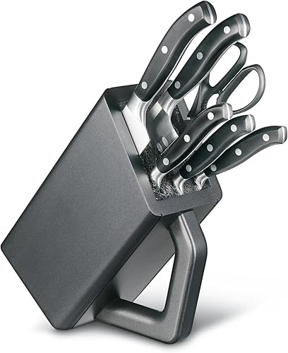 Miniatura 4 de Victorinox Grand Maitre - Bloque de cubiertos  Moderno bloque de cuchillos con cuchillos  Incluye tijeras de cocina, cuchillo de chef, cuchillo