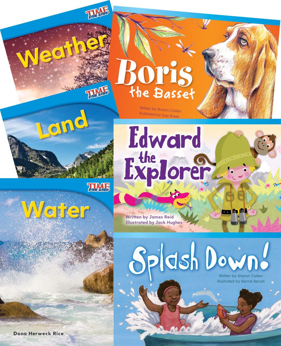 Teacher Created Materials - Classroom Library Collections: Explore Earth - 6 Book Set - Grade 1 - Guided Reading Level D