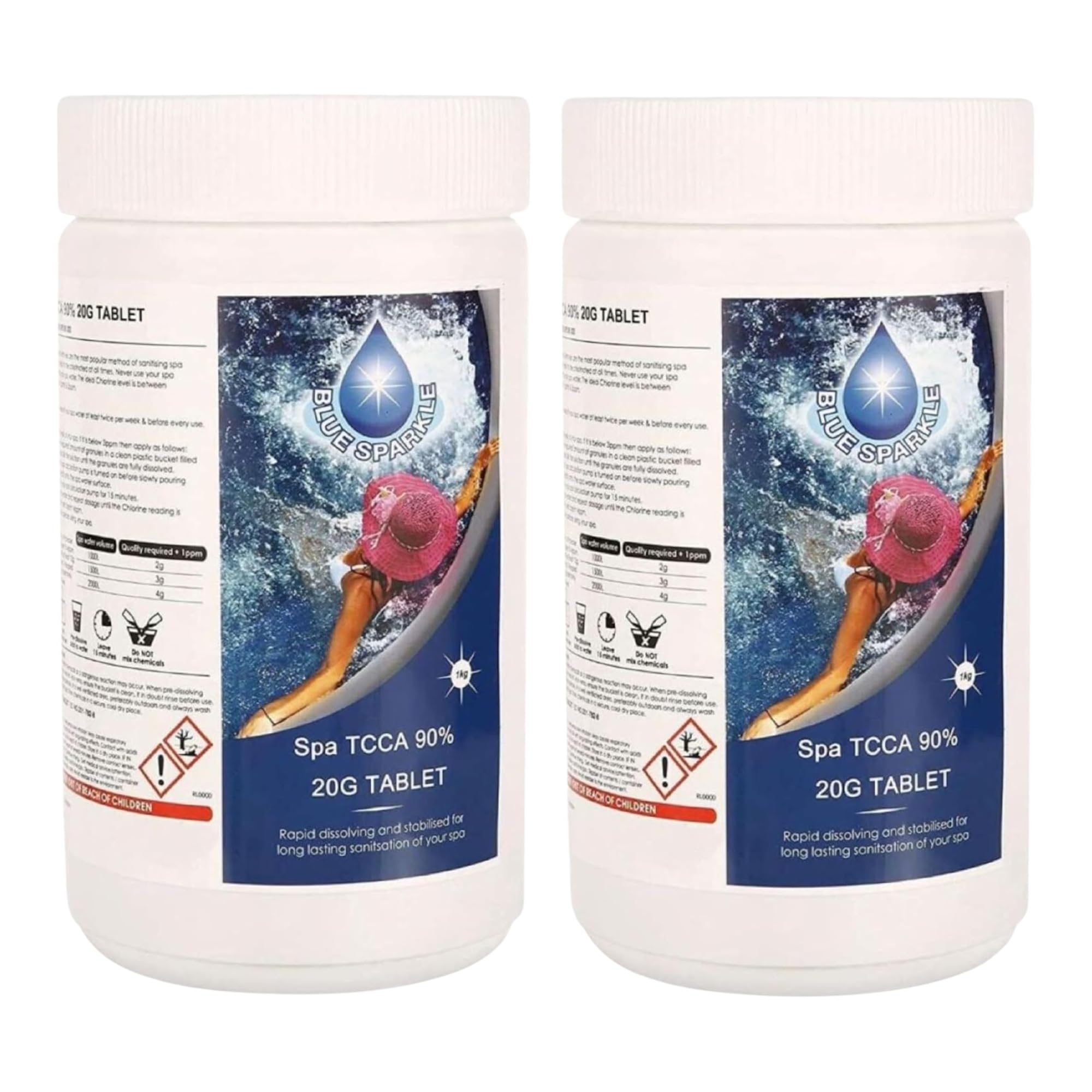Shatchi Blue Sparkle Chlorine Tablets - 2kg - Water Treatment