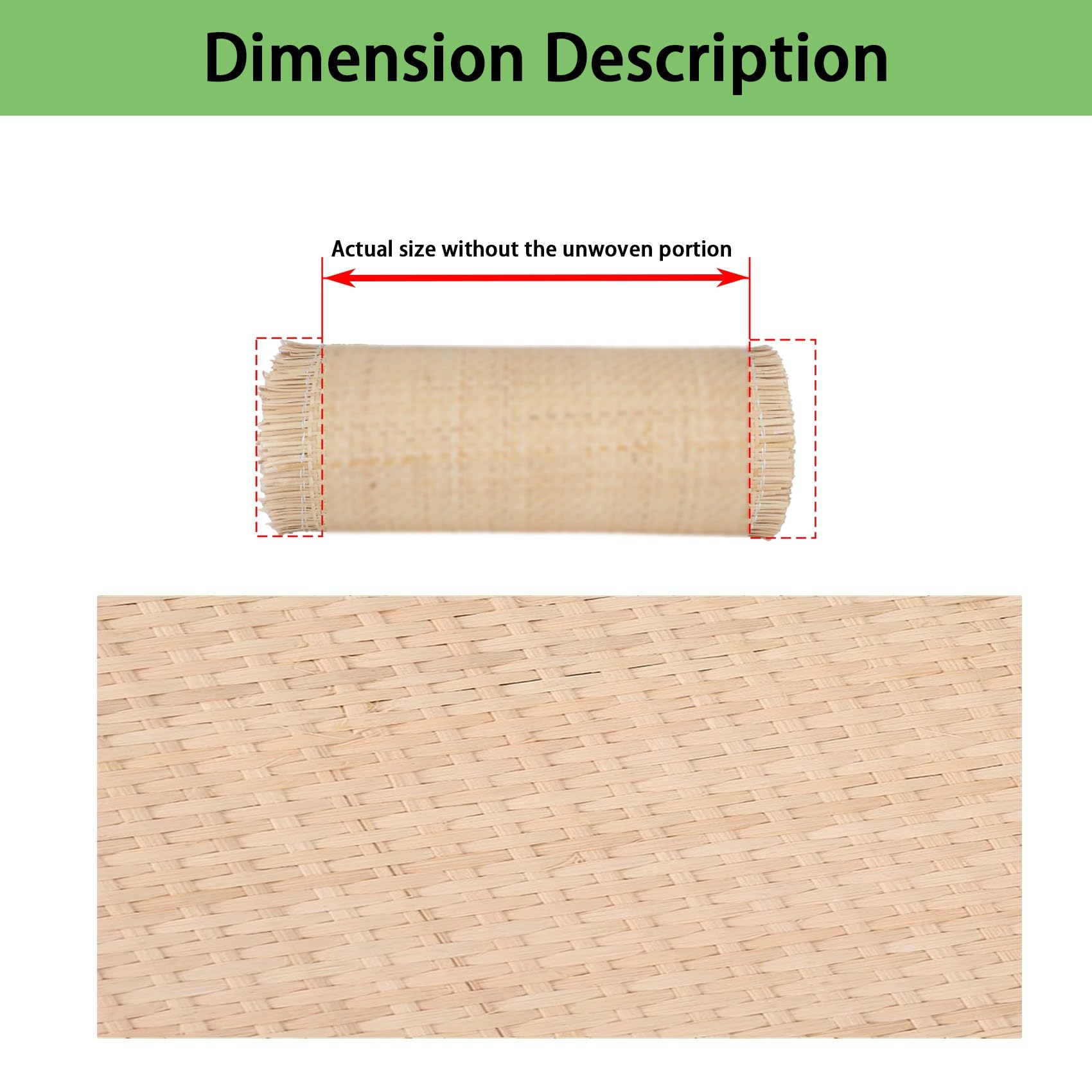 Rollos de ratán para Tejer y Reparar Pieles | Material para Tejer ratán DIY - 45 cm x 249 cm | Suministros multifuncionales para Manualidades y Reparaciones | Varios