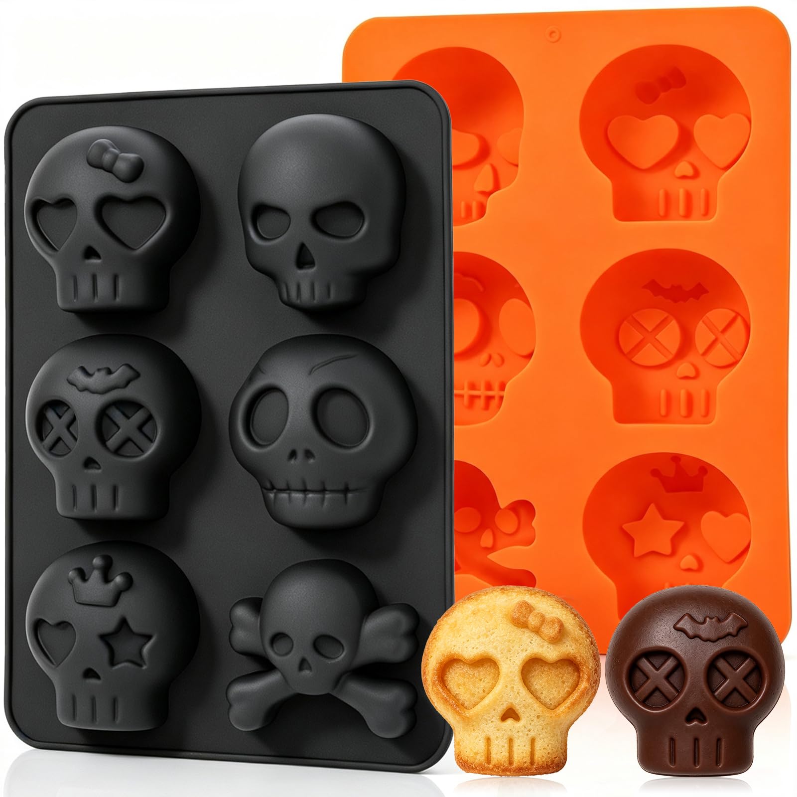 Silicone Candy Molds - Gummy Bears, Dinosaurs & Fruit -19