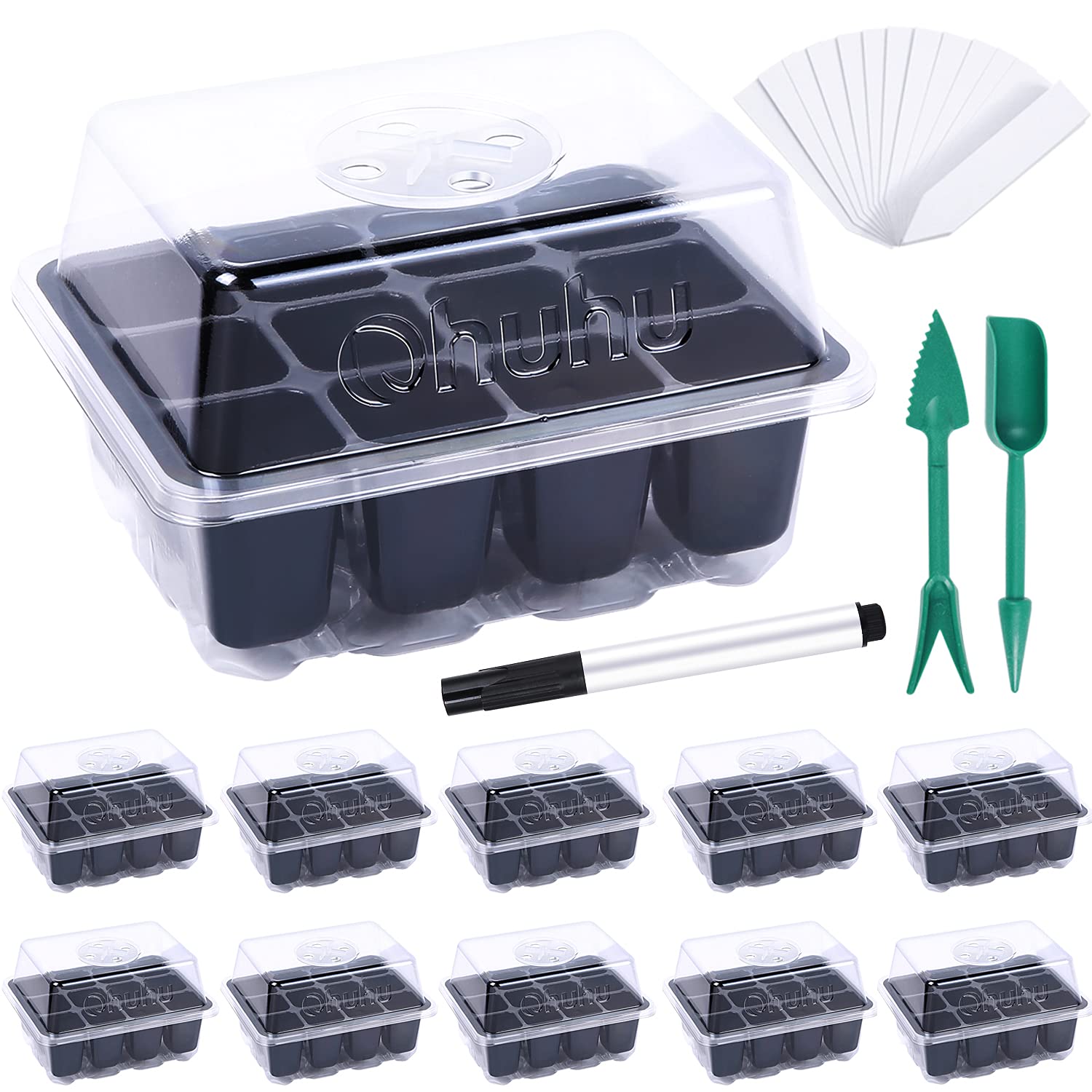 Buy Ohuhu 10Pack Seedling Trays Kit Starter Trays, 120 Cells s