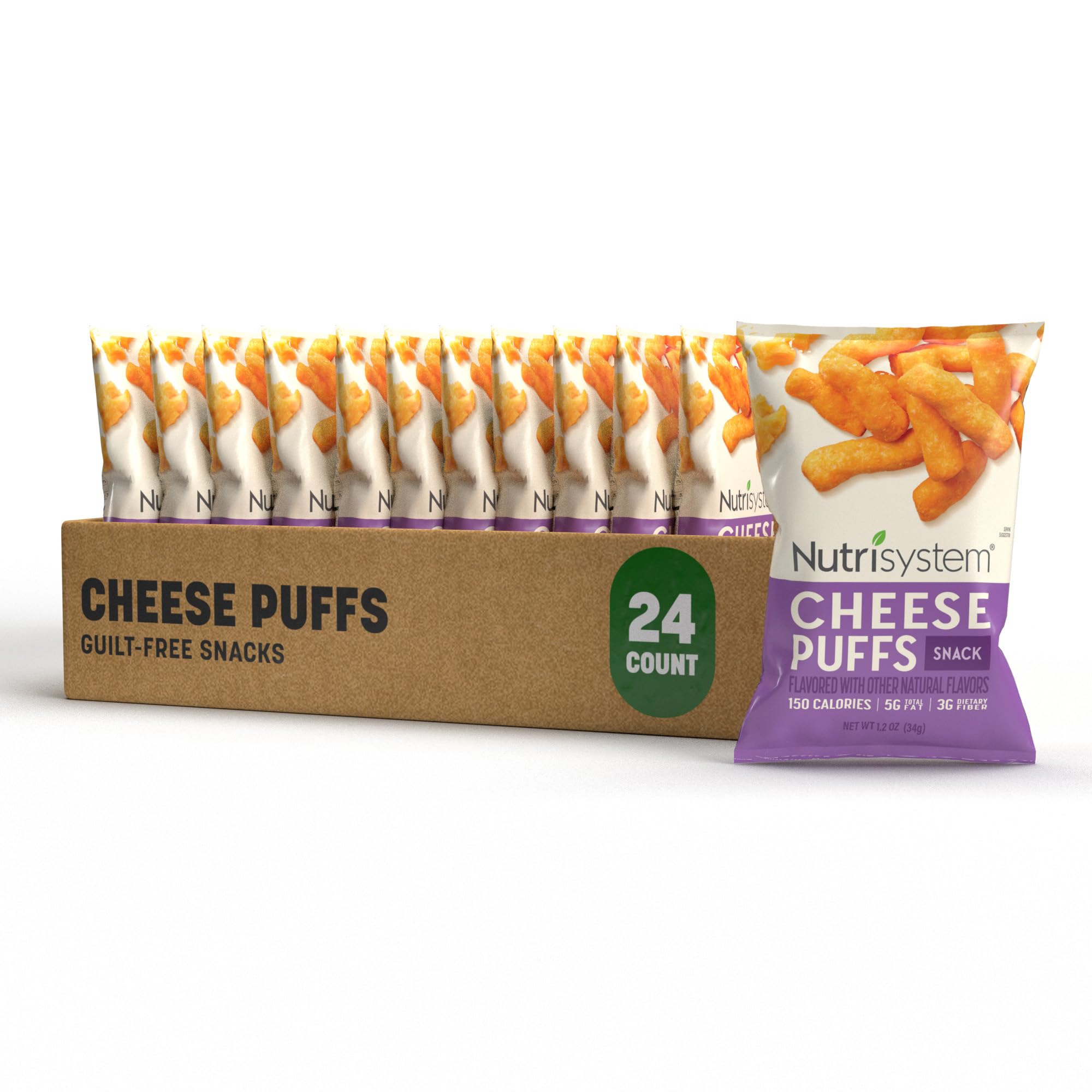 Nutrisystem® Cheese Puffs, 24ct, Guilt-Free Snacks to Support Healthy Weight Loss