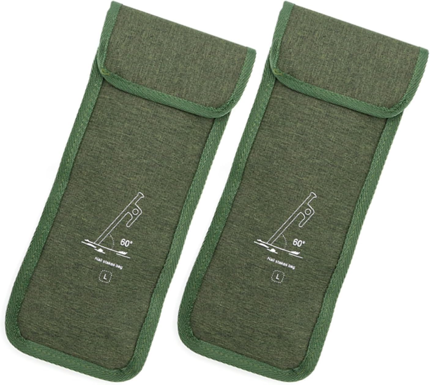 Tent Peg Bag Camping Portable Tent Stakes Bag Hammer Nail Pouch for Hiking Camping Tent Hammers and Other Accessoris