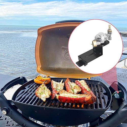 Miniatura 4 de 64866 Reemplazo del conjunto de válvula y regulador para Weber Q1000 1200, regulador de válvula de parrilla para Weber 51210001 51200001 51190001