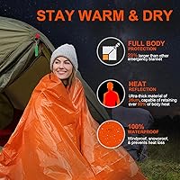 Vista 2 de Emergency Blankets for Survival, 2-Pack/4-Pack Space Blankets, Gigantic & Extremely Thick Survival Blanket, Suitable for Outdoor Survival, Camping