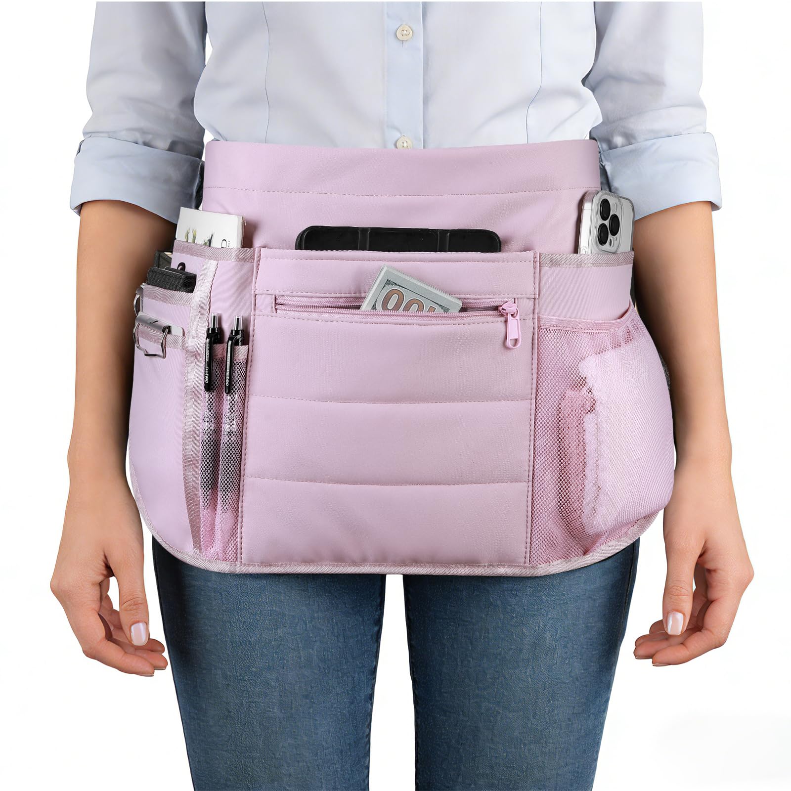 Waitress Server Apron with Multiple Pockets