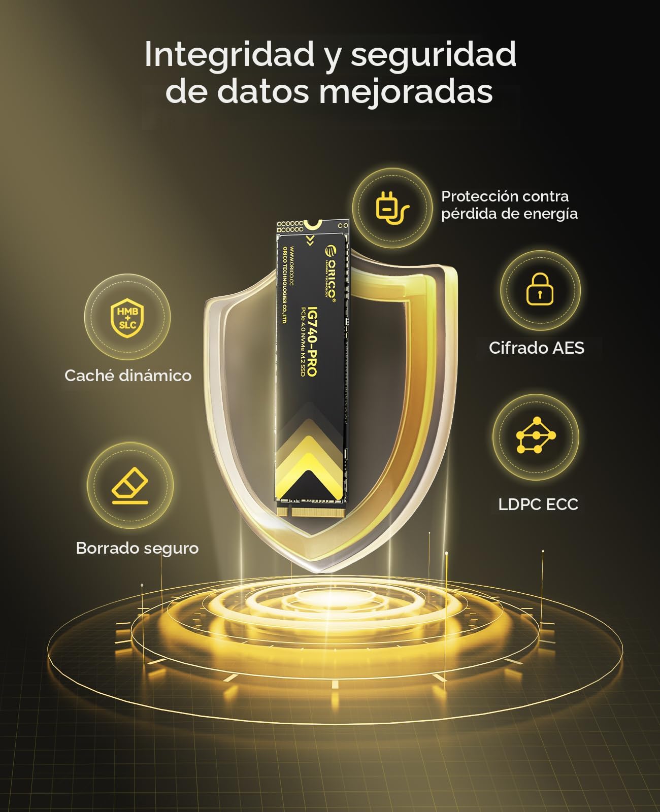 Amazon.com: ORICO SSD Industrial 2TB M.2 NVMe, unidad PCIe 4.0 con