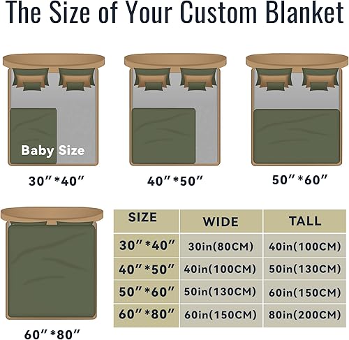 Miniatura 6 de DIYKST Manta personalizada para el día del padre con collage de fotos, manta personalizada con fotos para papáabueloregalos de hija o hijo, manta