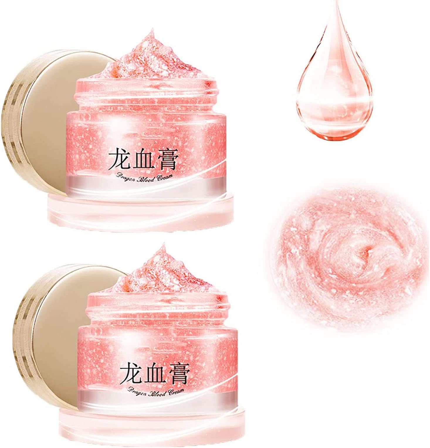 2Pcs Retinol Placenta Dragon Blood Cream, And Collagen Face Firming Day & Night Anti Aging Moisturizing Cream For Brighten Skin Tone