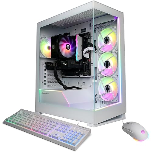 CyberPowerPC Gamer Xtreme VR Gaming PC, Intel Core i5-14400F 2.5GHz, GeForce RTX 5060 8GB, 16GB DDR5, 2TB PCIe 4.0 SSD, WiFi Ready & Windows 11 Home (GXIVR8060A36)