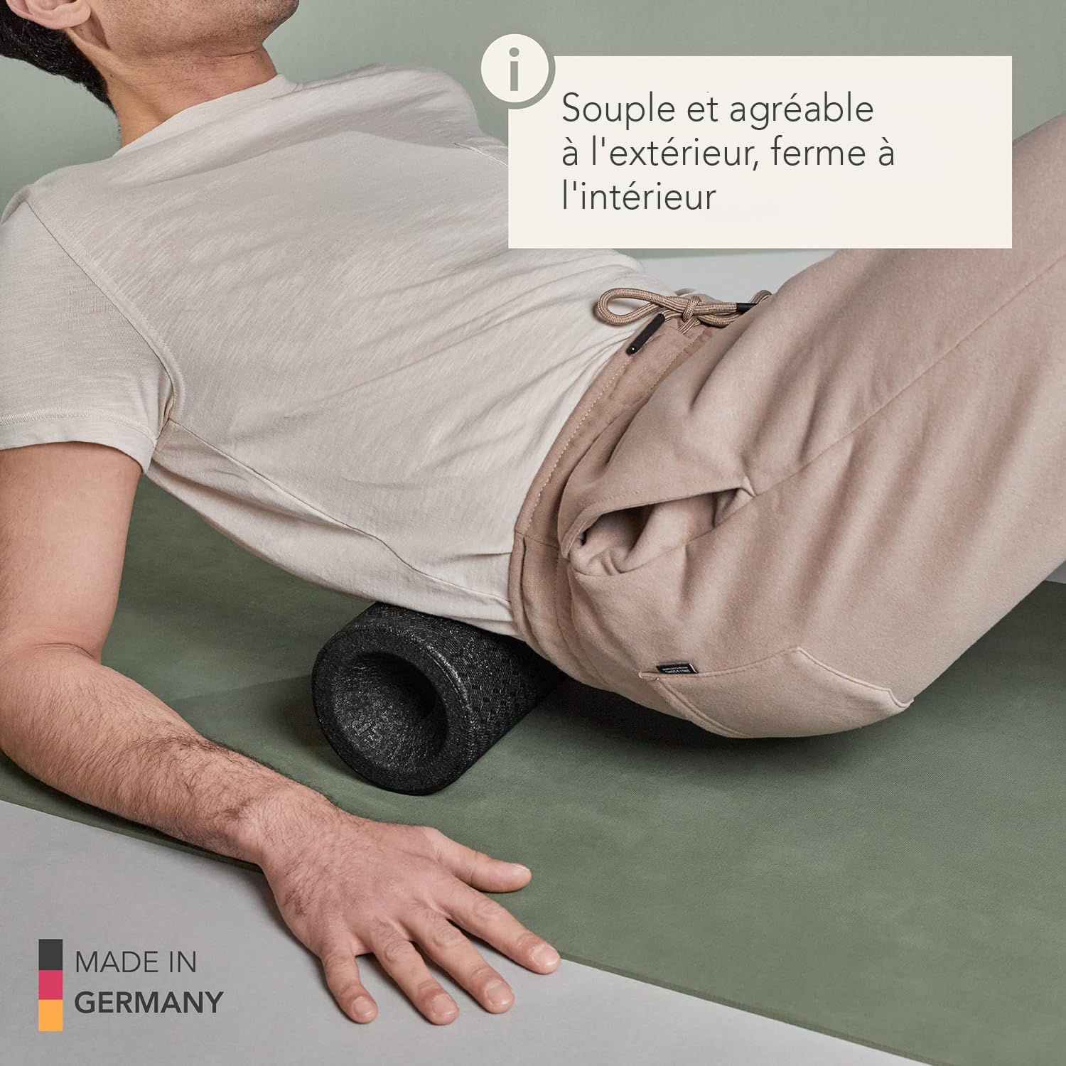 Kit de massage Liebscher & BrachtRouleau et boule fascia (2 pièces chaque) pour le développement des muscles, du tissu conjonctif et du métabolisme avec des exercices détaillés sur DVD.