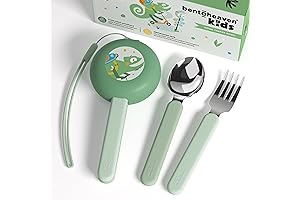 Bentoheaven Kids Travel Utensils with Case: Safe & Eco-Friendly Flatware for Lunchboxes