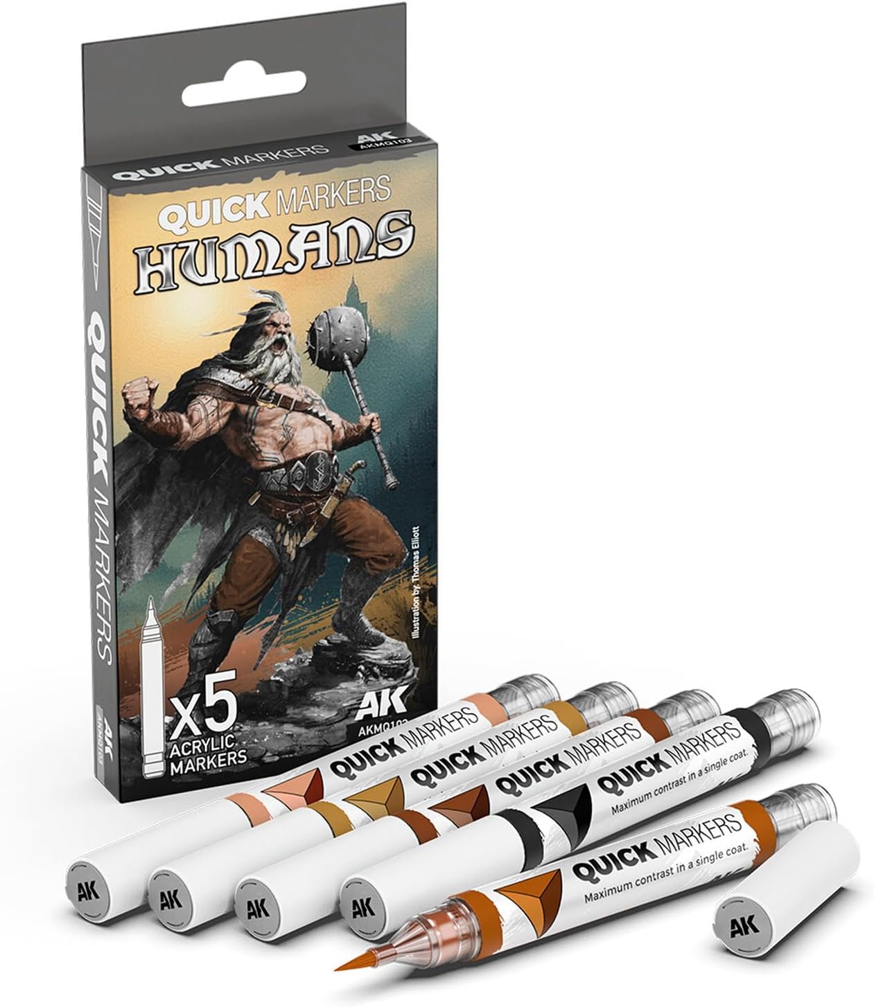 AK QUICK MARKER SET AKMQ103 HUMANS (5x)