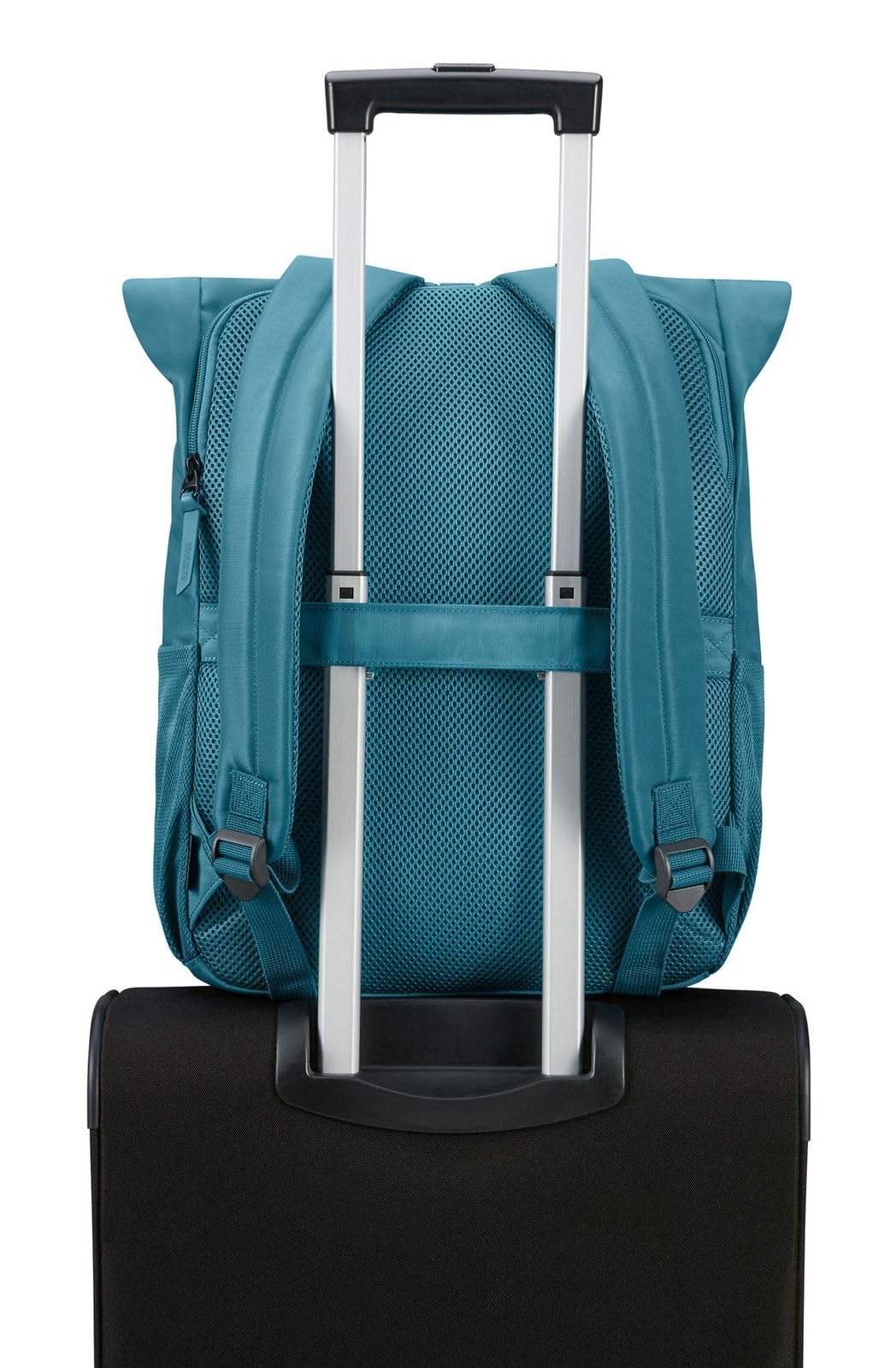 American Tourister Urban Groove UG25 - Mochila PC 15.6" (42.5 cm) - Mochila Business & Escolar con Portabotellas, Ergonómica, Ligera, Smart Sleeve - 20.5L - Breeze Blue