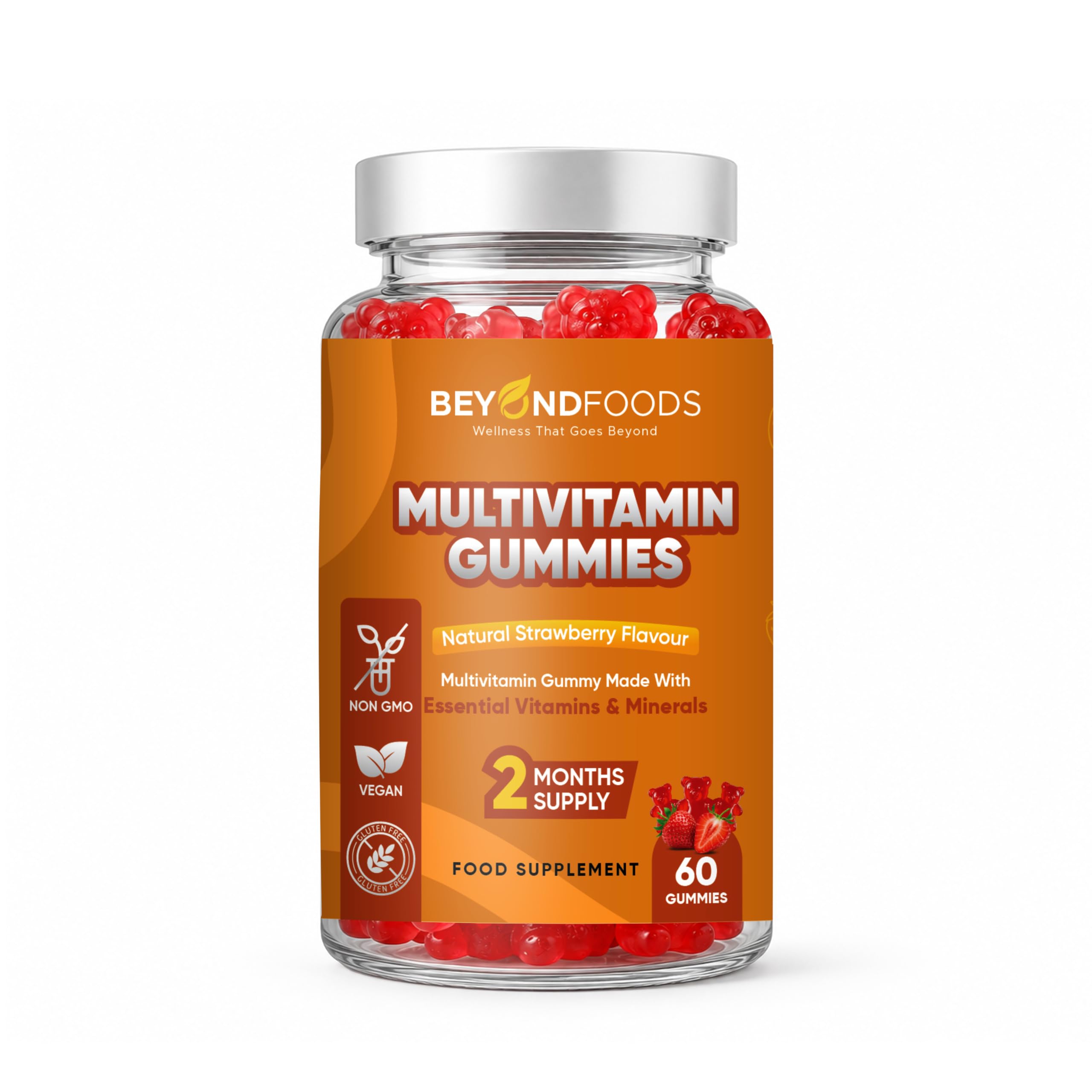 Multivitamin-Gummibärchen für Erwachsene – 60 Stück