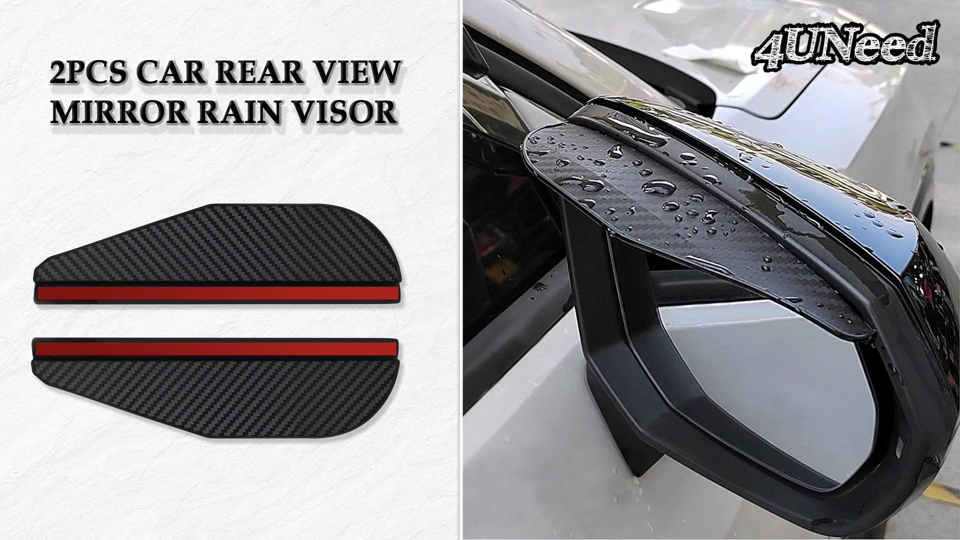 2 Pièces / Ensemble Rétroviseur Voiture Bouclier De Pluie Sourcils 2 En