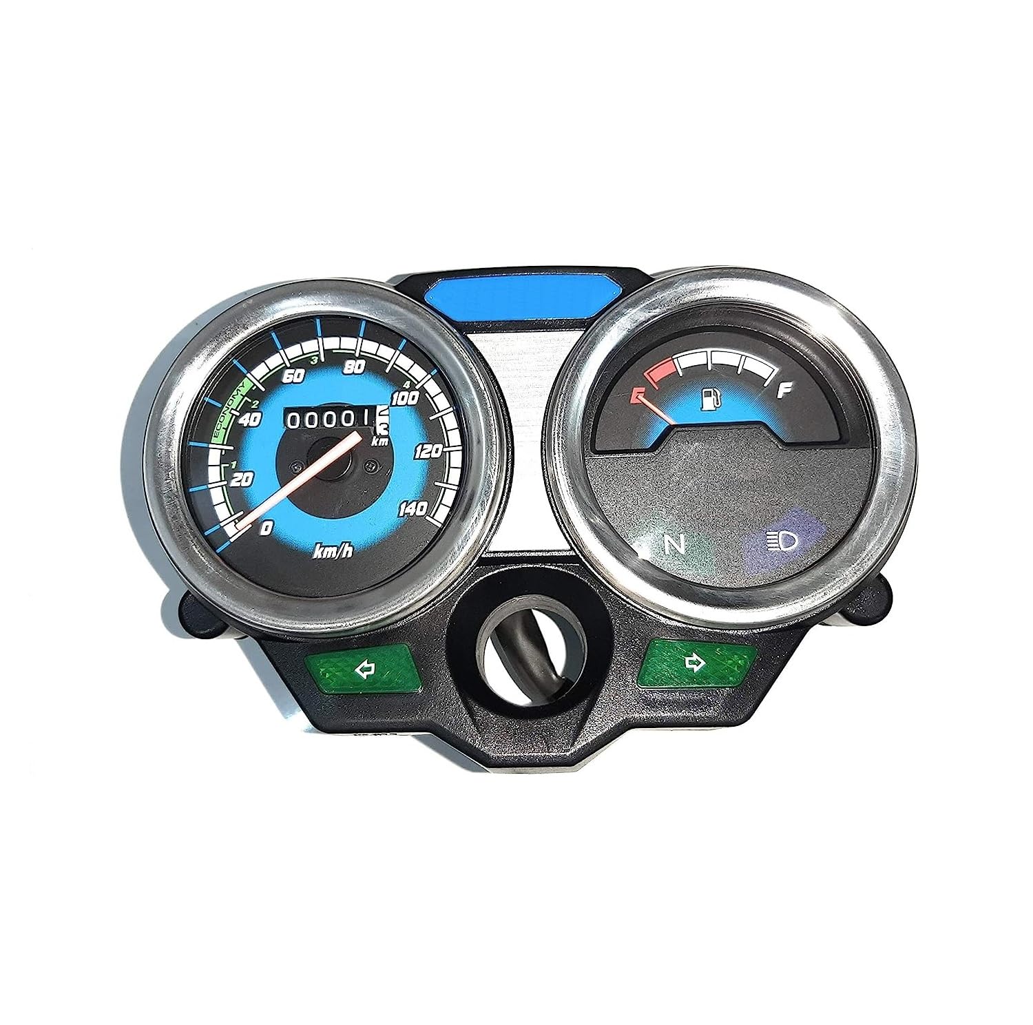 OHITO Motorcycle Speedometer LED Digital Tachometer Liquaid Crystal Instrument Gauge Odometer with Fuel Meter Indicator compatible with splendor pro (SPEDO3)