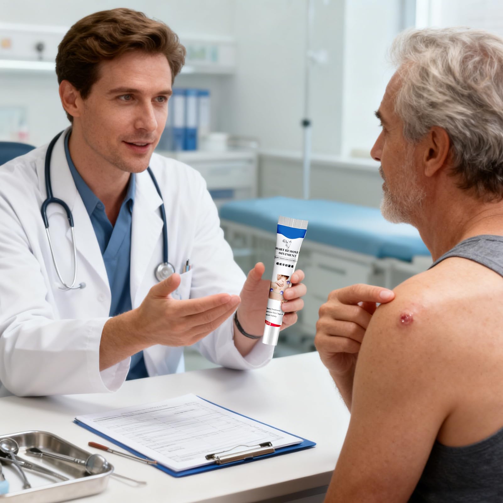 Fibrom-Entferner für das Gesicht | sanftes natürliches Gel mit schneller Wirkung, leistungsstark – zur Entfernung von Körpern – für Hals, Arme, Oberschenkel, Hände, Beine, Hüften, Füße, Achseln u
