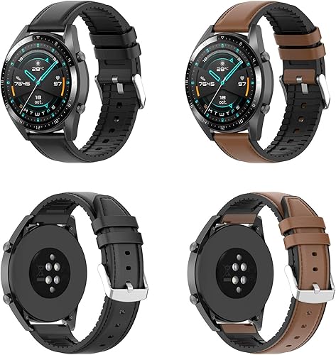 Miniatura 6 de TenCloud Bandas compatibles con Amazfit GTS 2 Band, banda de liberación rápida de 0.787in, correa de cuero de repuesto suave para GTS 2GTS Smartwatch
