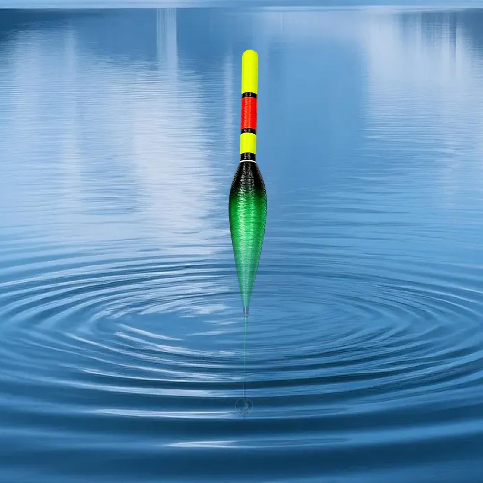 Ensemble de Ligne de Pêche Prêt à l'Emploi avec Flotteur Automatique, Montage Pré-Lié à Flotteur Coulissant, Flotteurs à Changement de Couleur, Ligne Résistante pour Pêche en Eau Douce et Salée