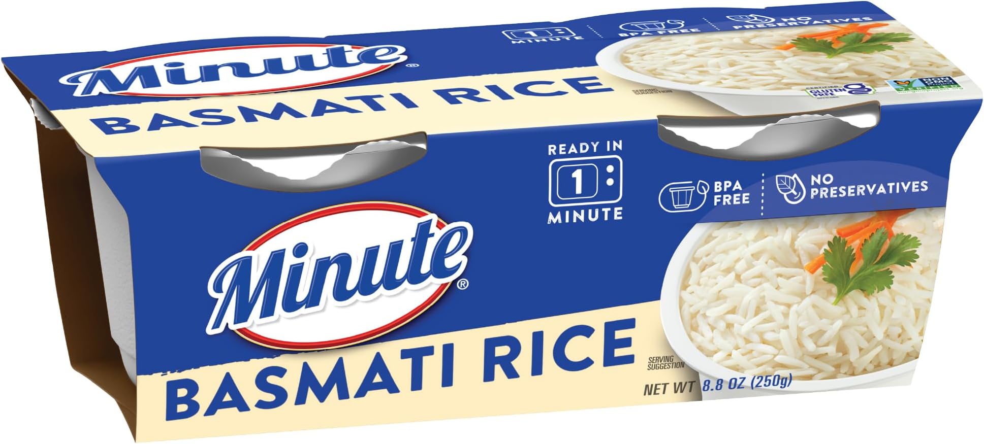Minute Ready-to-Serve Basmati Rice, Microwavable Rice Cups, 8.8-Ounce Cups (Pack of 1)