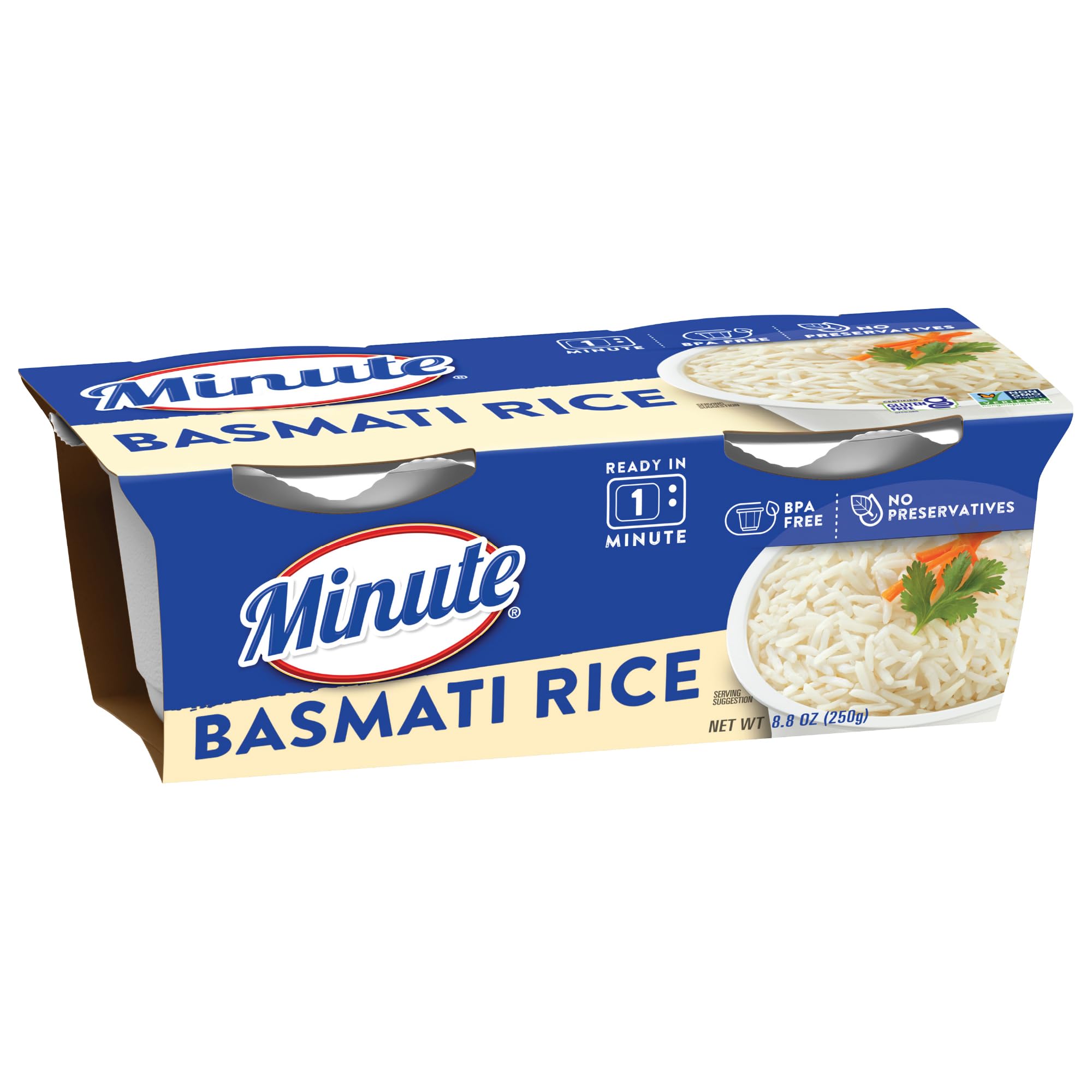 Minute Ready-to-Serve Basmati Rice, Microwavable Rice Cups, 8.8-Ounce Cups (Pack of 1)