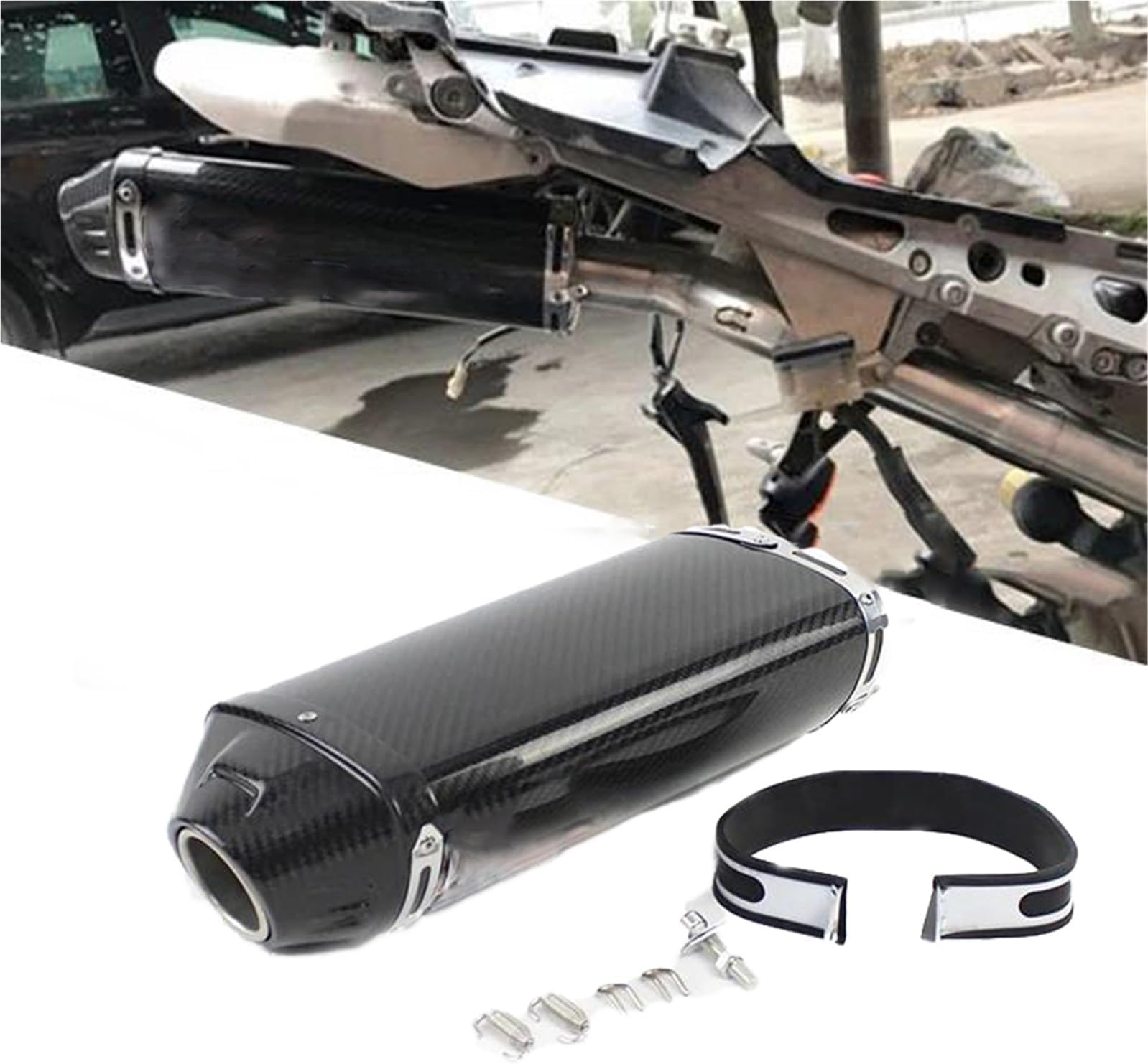 Exhaust muffler Motorcycle Accessories For H-ONDA CBR1000RR 2004-2007 2006 2005 Exhaust Pipe Muffler