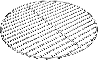 Denmay 7440 34CM Grille de Cuisson en Acier Nickelé Brillant pour Weber Charcoal Kettle 47CM Barbecue Charbon Grils, Weber One-Touch, Bar-B-Kettle, Smokey Mountain Cooker Smoker, Jumbo Joe