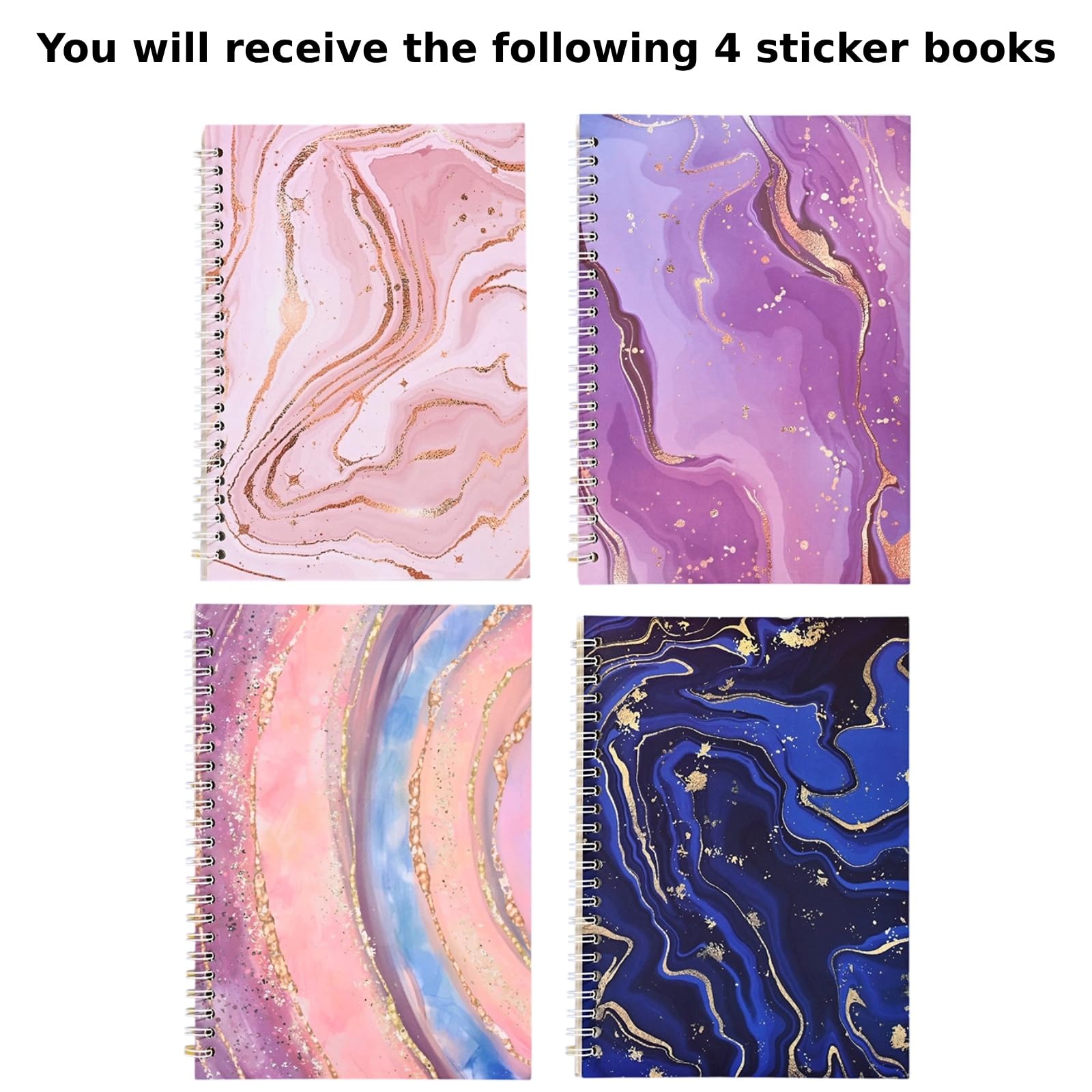 Amazon.co.jp: 4冊セット 剥がしやすい シール帳、BetterJonny A5 ト