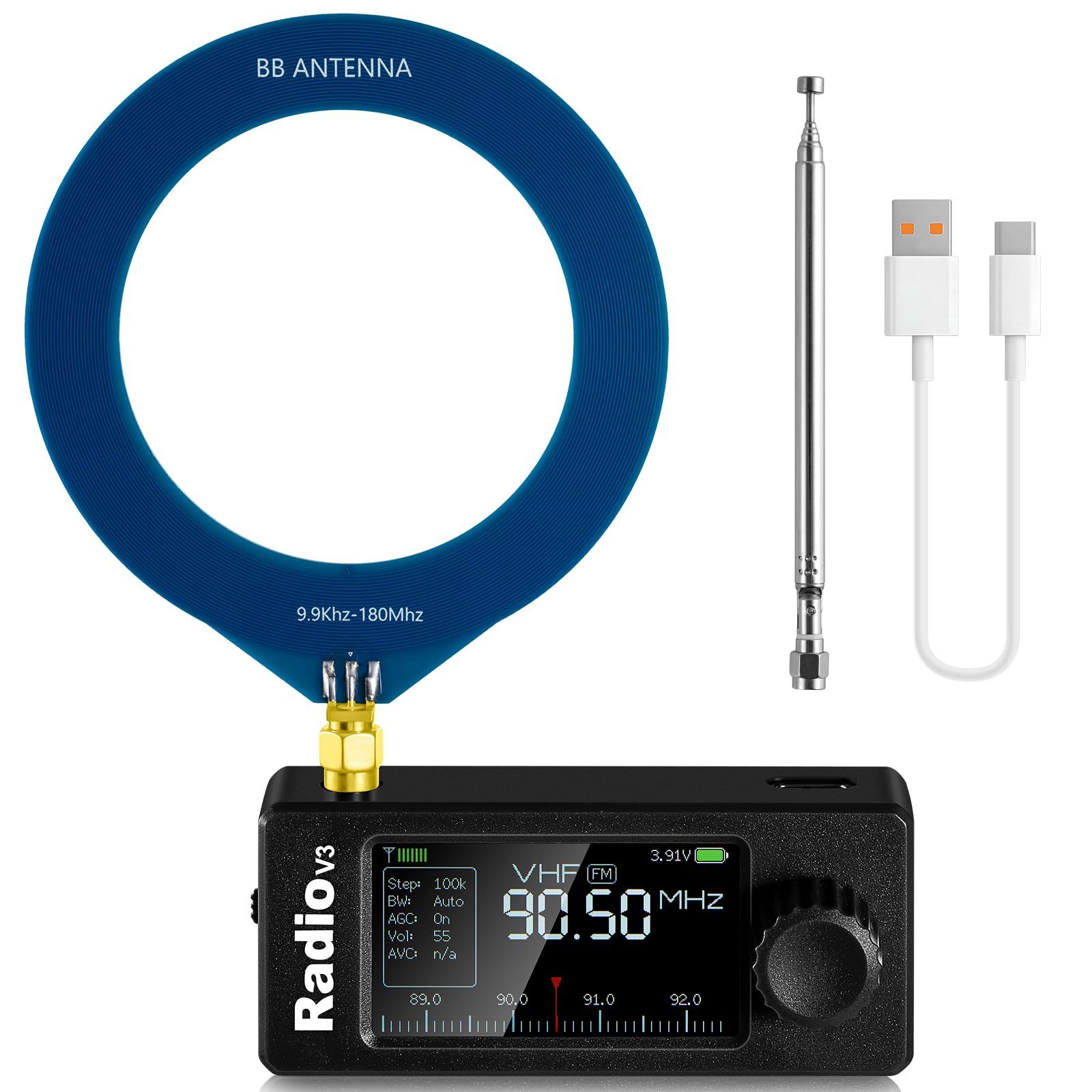 Amazon.co.jp: GOOZEEZOO Si4732 ミニラジオV3ポケット短波ラジオ受信