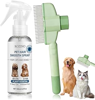 Entfilzungsspray Hund & Katze, Fellpflege Spray, Fellblitz Bürste Katze, Katzenbürste, Fellpflege und & Katze, Entfernt Mühelos Verfilzungen, Desodoriert, Entfernt Gerüche