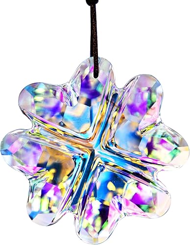 Miniatura 11 de 76mm Prisma de Pavo Real de Cristal Colorido Atrapasueños de Arco Iris Colgante Fabricante, Prismas de Cristal Colgantes para Ventanas, para Feng