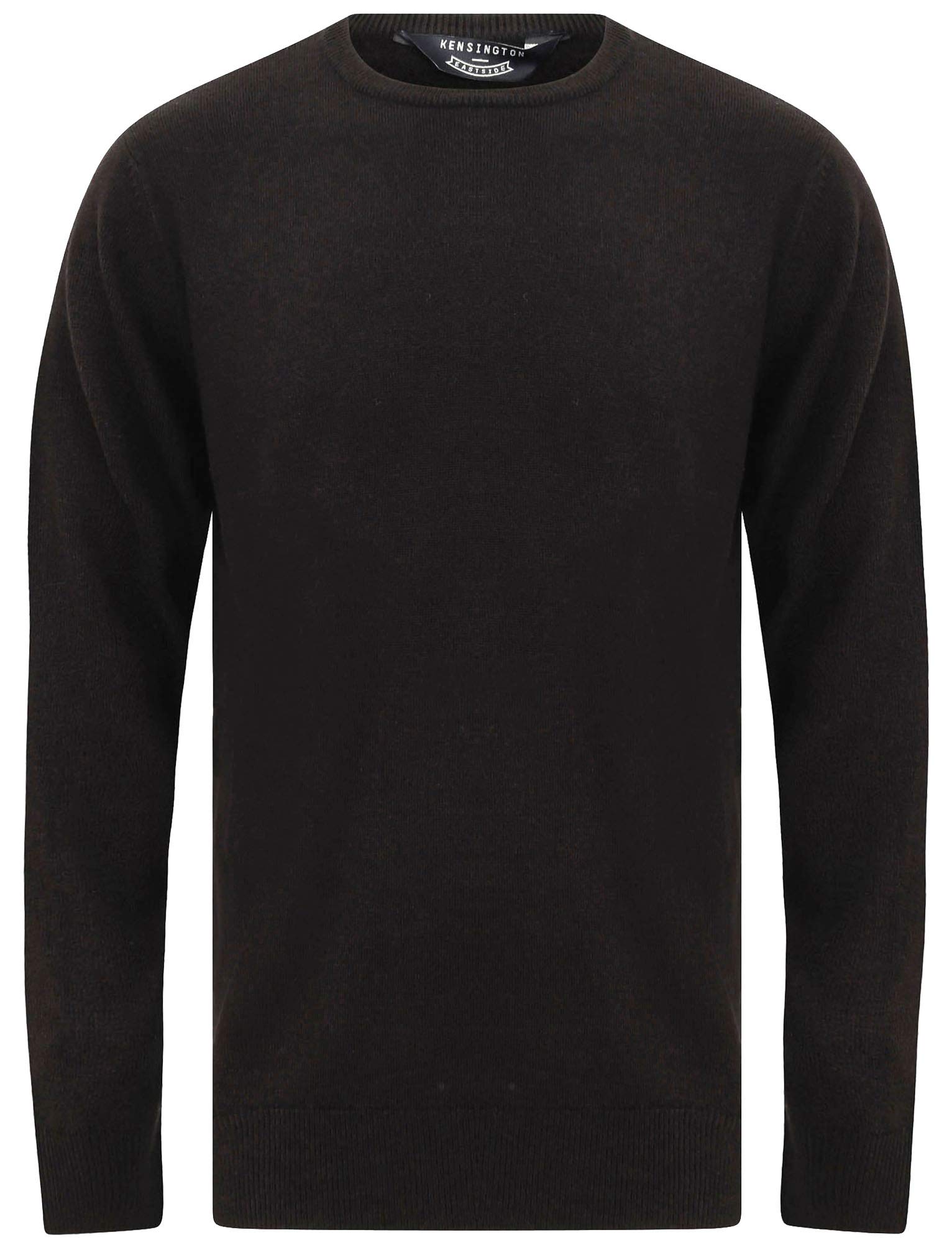 Kensington Eastside Badger Men's Crew Neck Knitted Jumper - Black - M