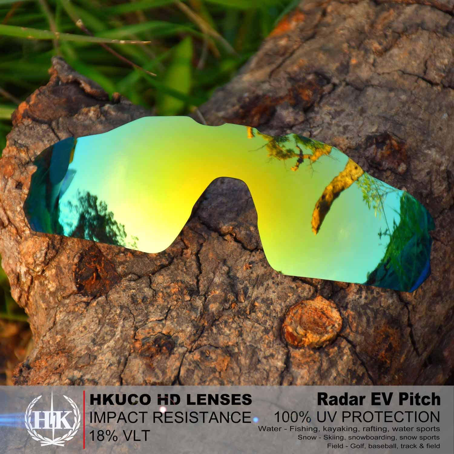 Rinforza gli uomini Lenti Compatibile/Sostituzione per Oakley Radar EV Pitch Rosso/Blu/Oro 24K/Emerald Verde Occhiali da sole