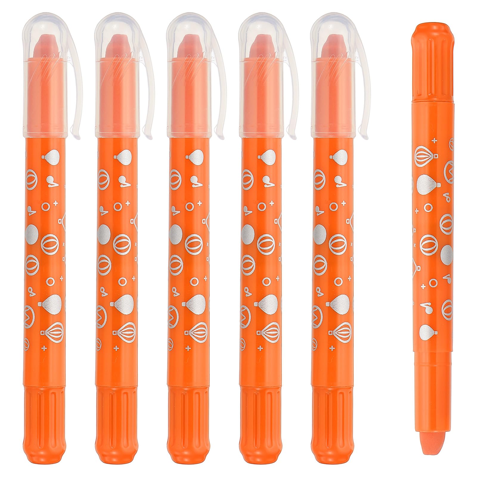 PATIKIL Watercolor Gel Crayon, 6Pcs Washable Twist Coloring Crayons Bulk Blendable for Coloring, Drawing, Painting, Orange Crayon