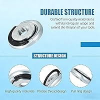 Vista 5 de Herramienta de molienda angular, tuerca de brida, tuerca de bloqueo M14 y tuerca de árbol, tuerca de bloqueo rápido, tuerca de amoladora angular