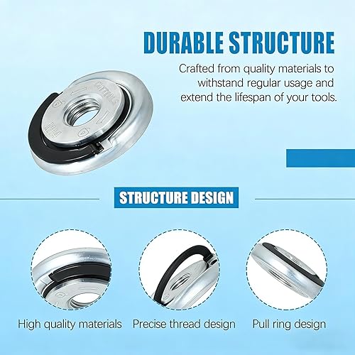 Miniatura 5 de Herramienta de molienda angular, tuerca de brida, tuerca de bloqueo M14 y tuerca de árbol, tuerca de bloqueo rápido, tuerca de amoladora angular,