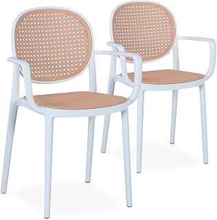 Menzzo Chapline - Silla (57 x 51 x 84 cm), Color Blanco