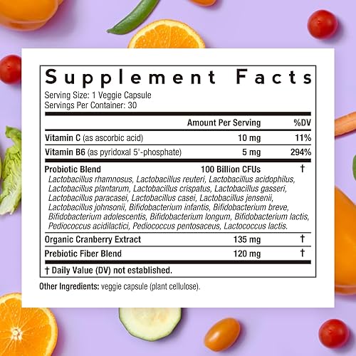 Miniatura 2 de Doctor's Recipes Probióticos para mujeres, 100 mil millones de UFC, 18 cepas probióticas, prebióticos, arándano, P-5-P y VC, vaginal, digestivo,