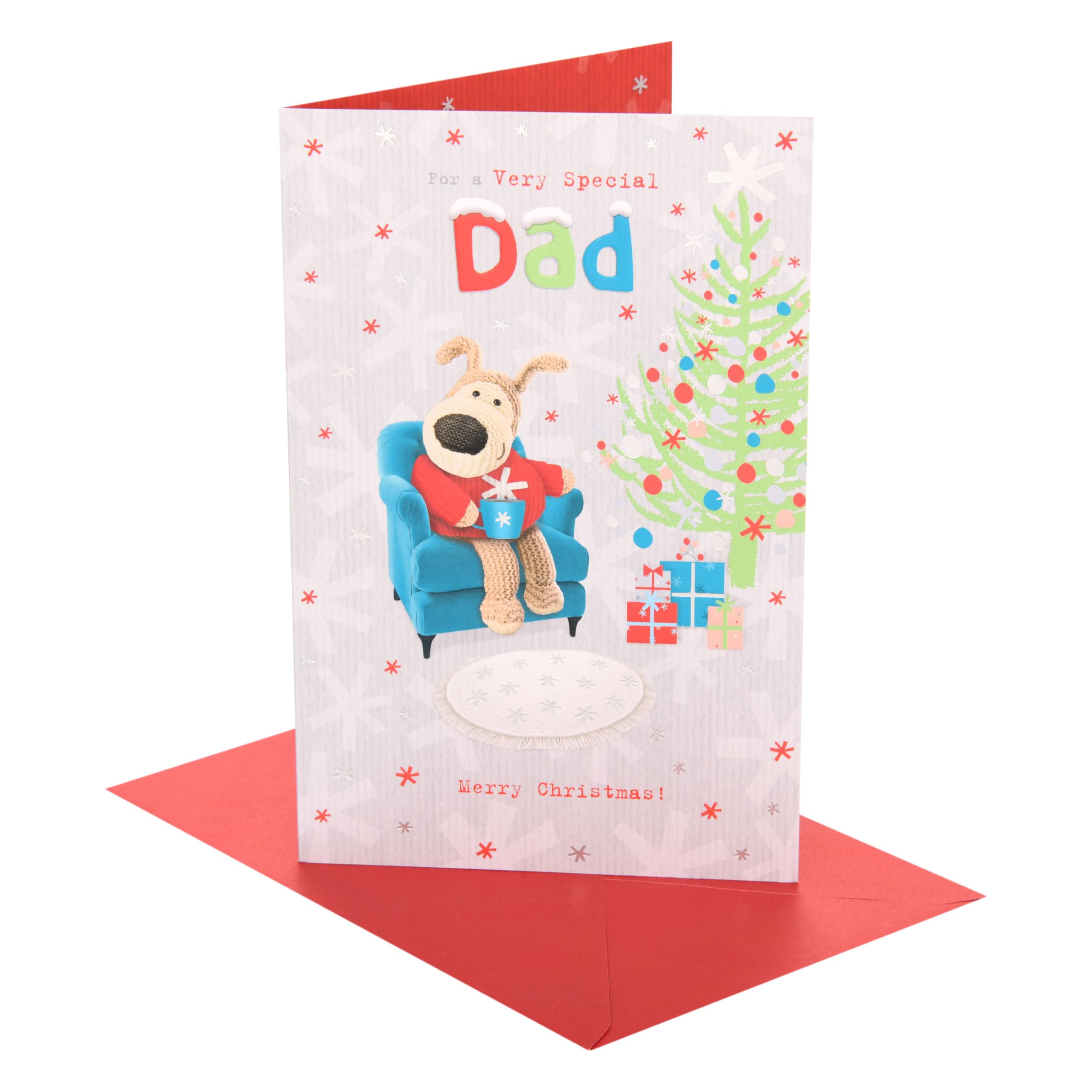 Boofle | Christmas Card for Dad | Xmas Presents | Him, Boys, Men | Cute Design | With Envelope | 22.9 x 14.9 cm