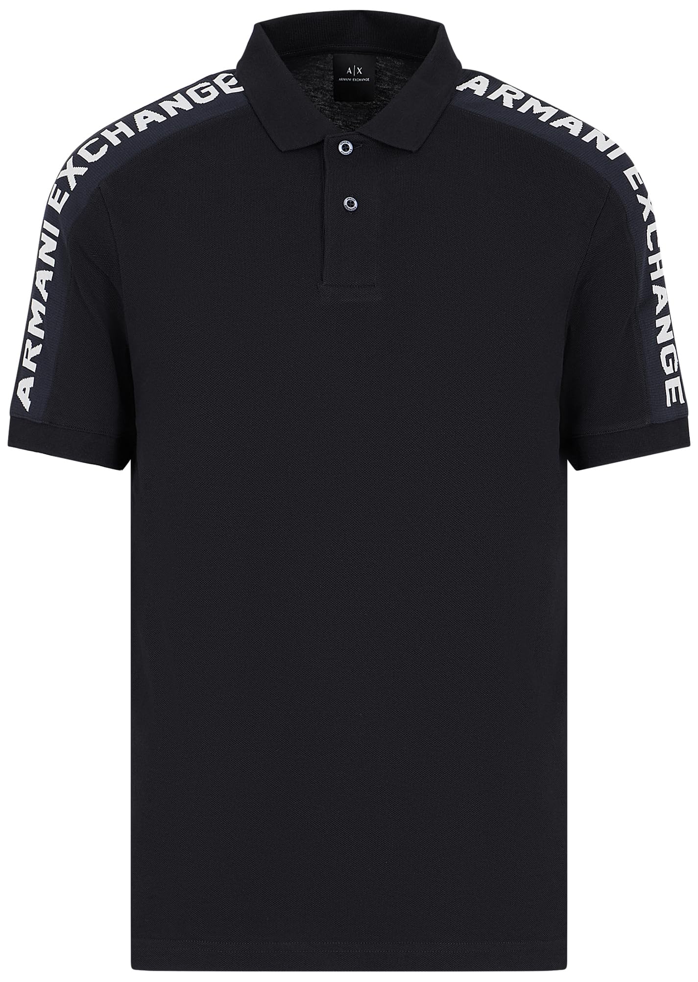 Armani Exchange Short Sleeve Jacquard Logo Polo Polo Uomo
