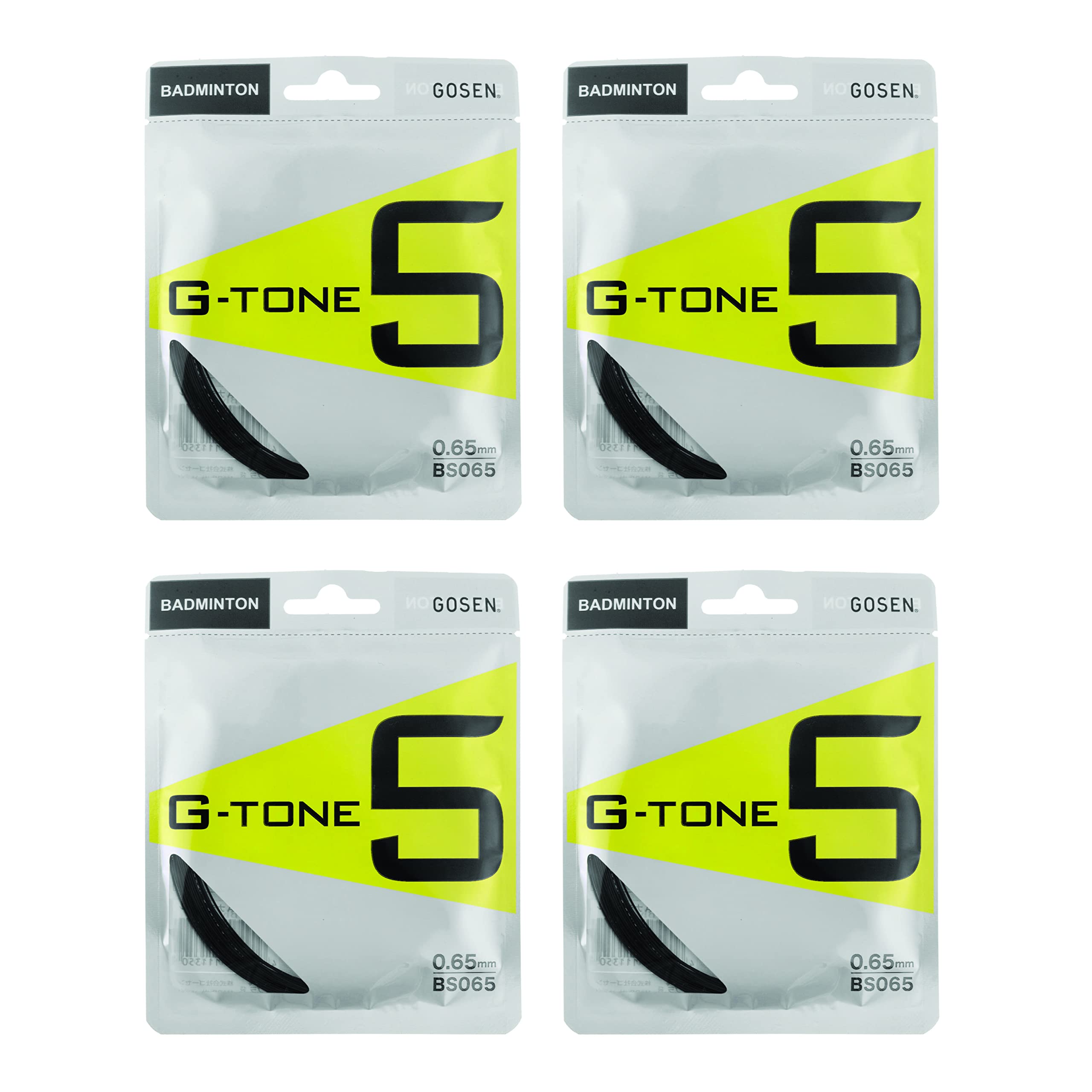 Gosen G-Tone 5 Badminton String Black 0.65mm (Pack of 4) - Made in Japan (B07FKR2H8P) Amazon Price History, Amazon Price Tracker