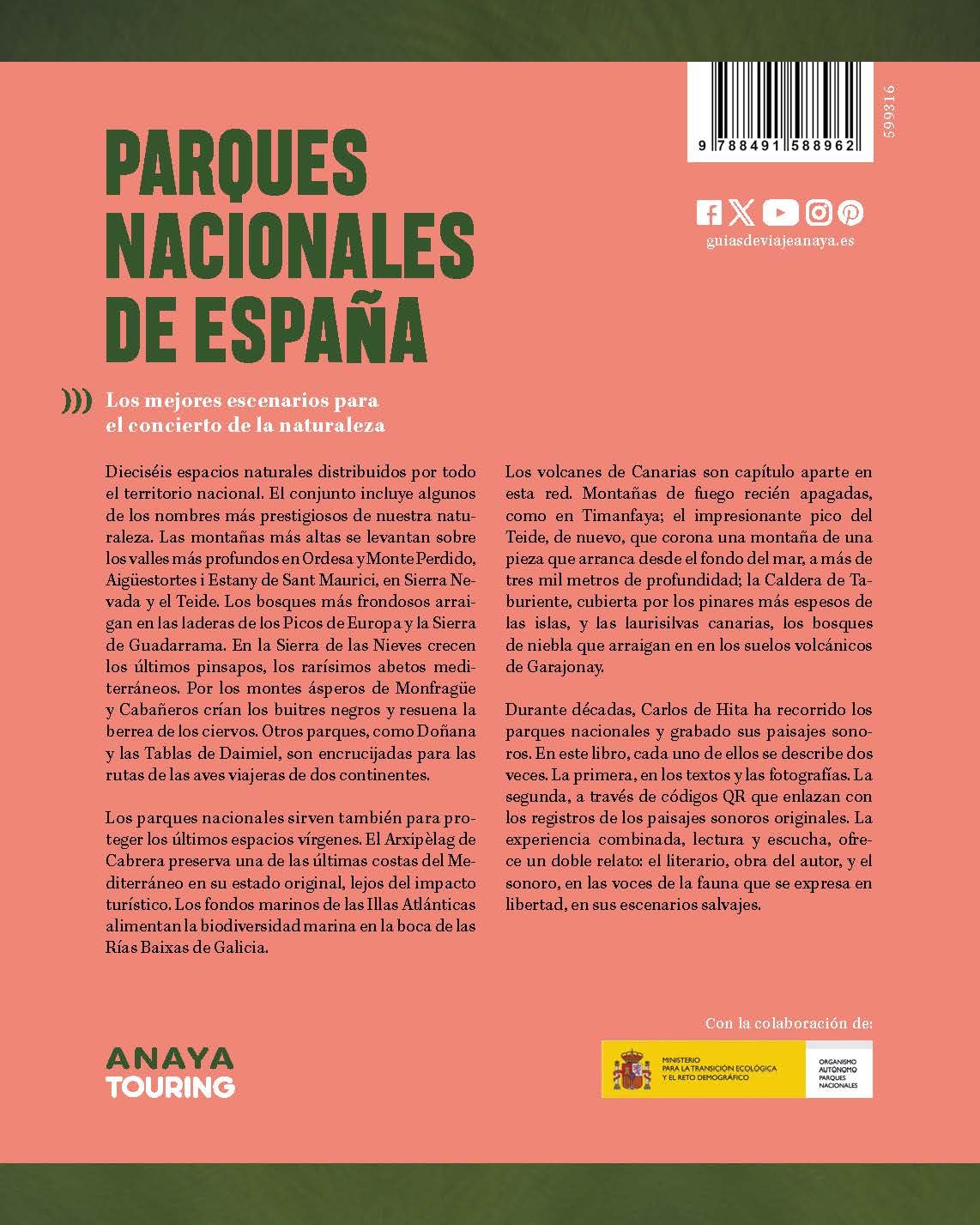 Parques Nacionales de España: Paisajes sonoros (Guías Singulares)