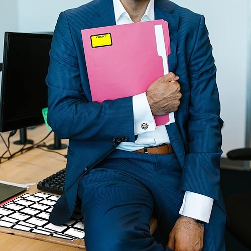 Miniatura 10 de 500 etiquetas legales para exposiciones de 1.65 x 1 pulgadas, etiquetas de exposición, calcomanías de exposición, etiquetas en blanco para carpetas