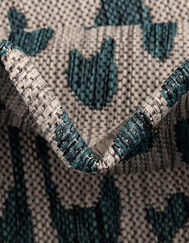 Vista 49 de Unique Loom Outdoor Safari Collection - Alfombra Samburu (10 pies cuadrados, natural/marrón claro)