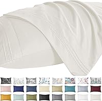 Vista 22 de YIYEA Juego de 2 fundas de almohada estándar de microfibra ultra suave de doble cepillado, fundas de almohada estándar, fundas de almohada florales